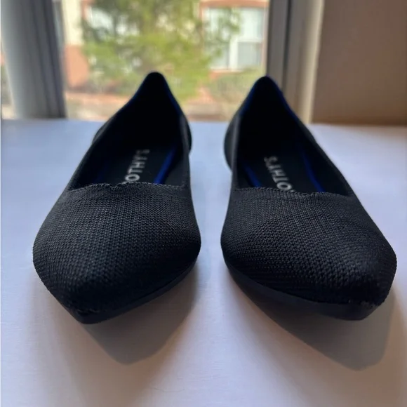Rothy's The Point Black Size 9 Authentic with Insoles - Picture 4 of 12